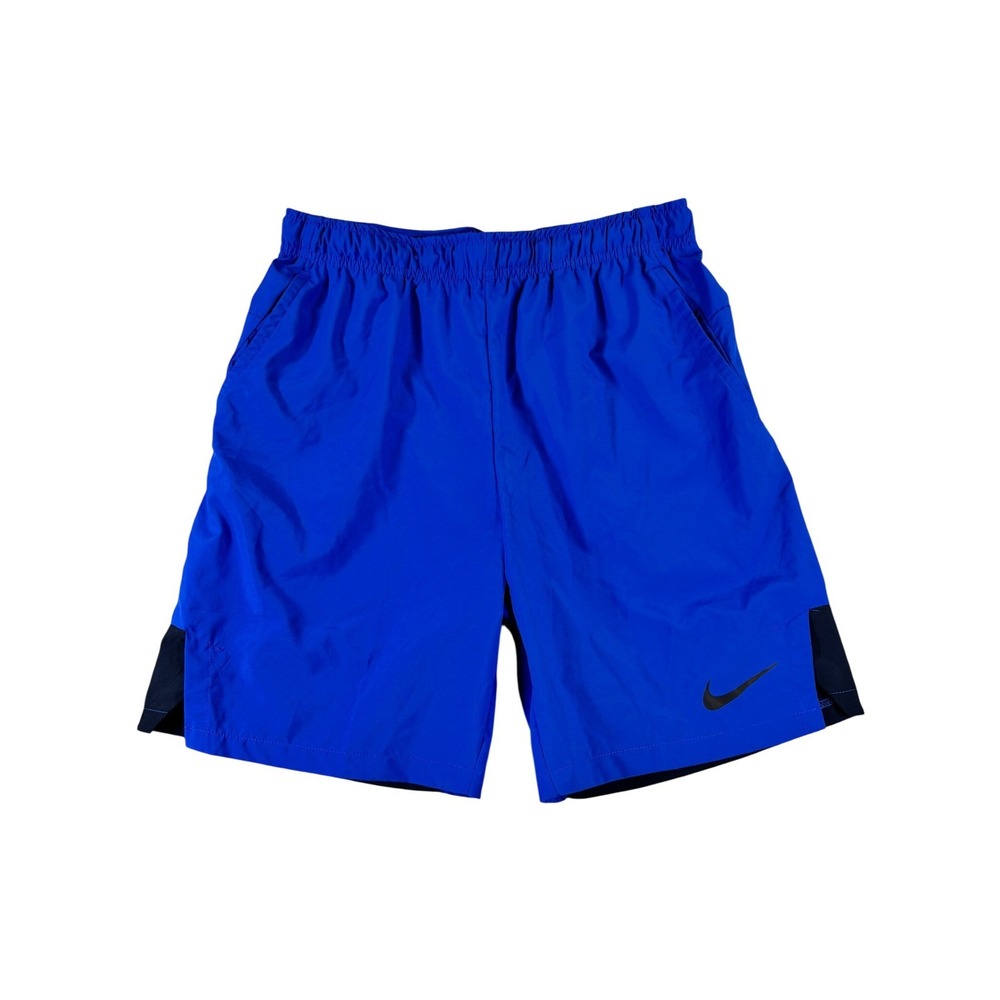 Nike Mens Dri-FIT Training Shorts Blue Navy Colorblock CU4945-480 Size M NEW